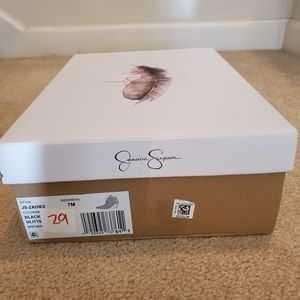 Jessica Simpson White and Brown Shoe Box